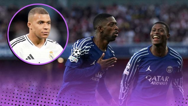 Kylian Mbappe and Ousmane Dembele