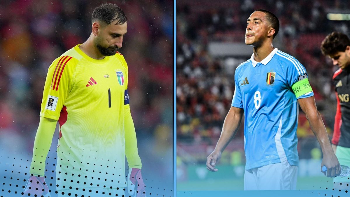 Nexr year's finals could be missing Gianluigi Donnarumma's Italy and Youri Tielemans' Belgium.