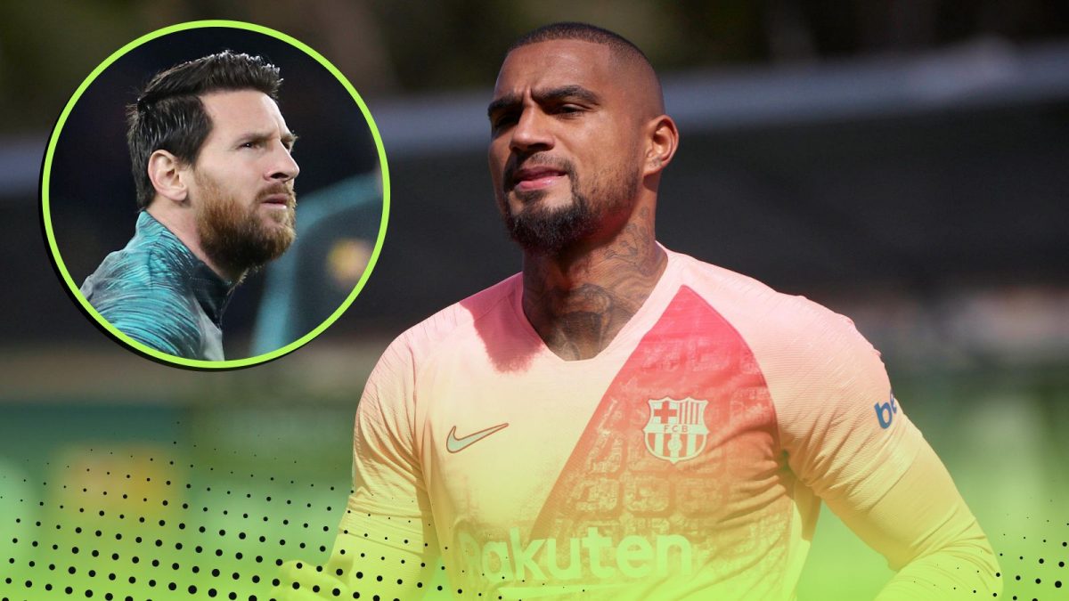 Lionel Messi Kevin-Prince Boateng Barcelona team-mates one appearance