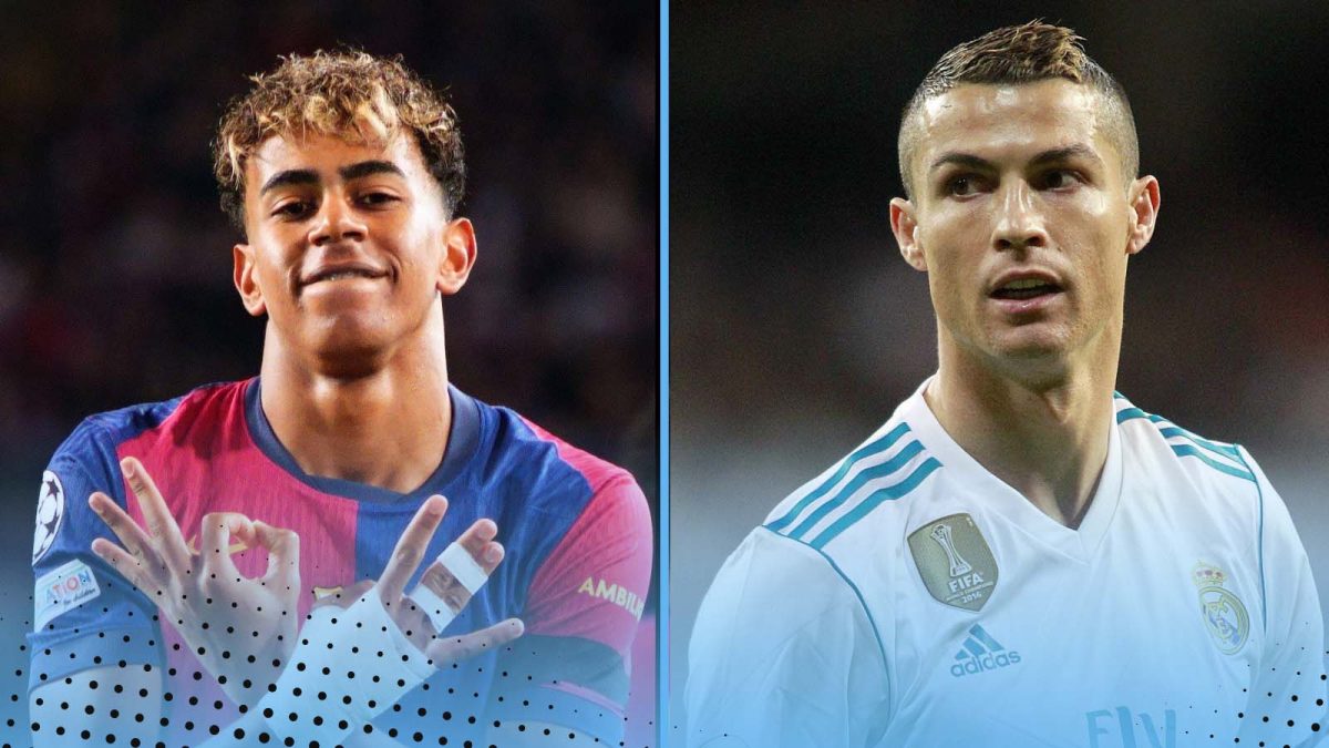 Lamine Yamal and Cristiano Ronaldo