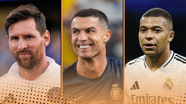 The eight highest-paid footballers in the world according to Forbes: Messi, Ronaldo, Mbappe…