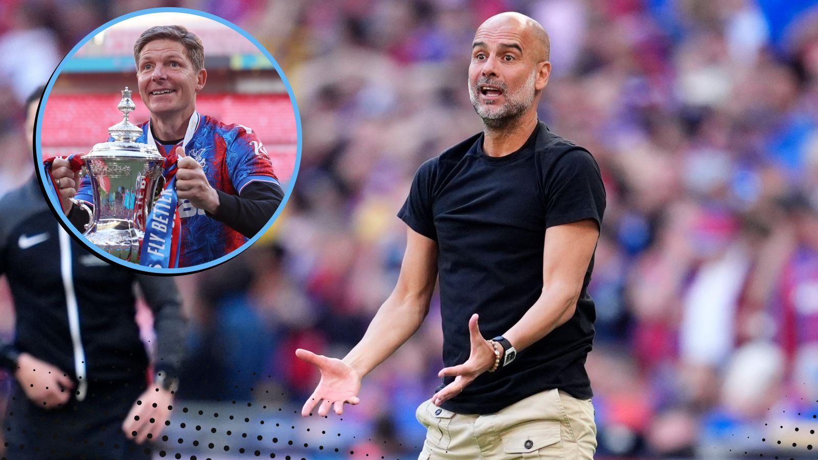 The 4 teams Pep Guardiola has lost a major final to: Real Madrid, Crystal Palace…