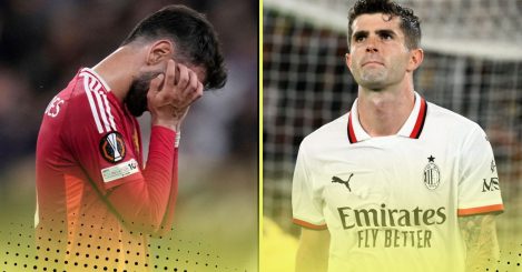 5 biggest clubs not to qualify for European football next year: Man Utd, AC Milan…