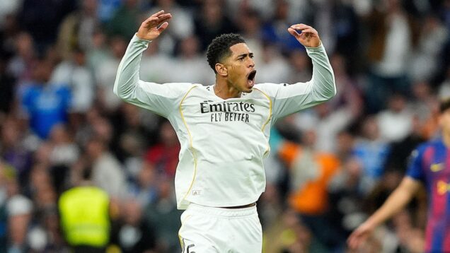 Jude Bellingham has scored four times against Barcelona.