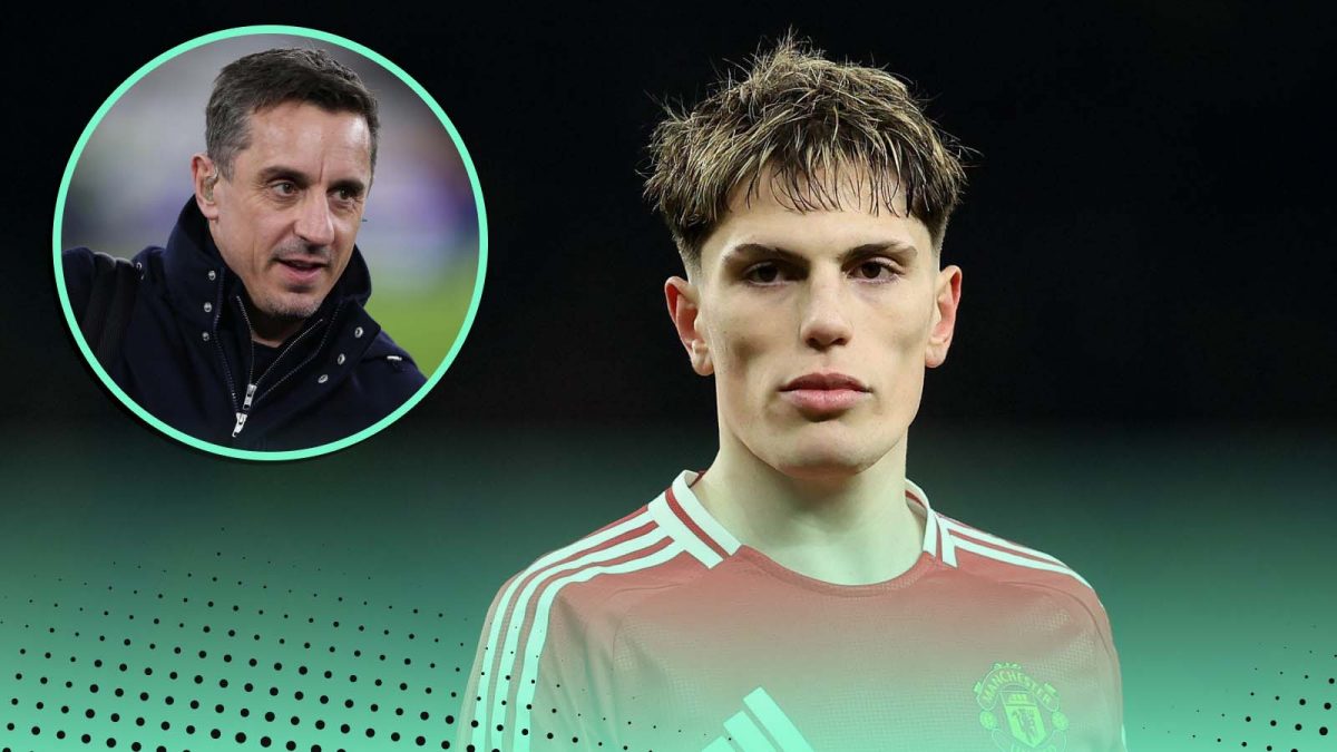 Gary Neville and Alejandro Garnacho