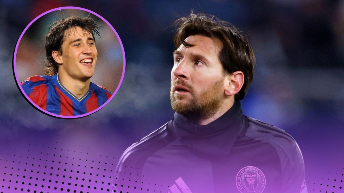 Lionel Messi and Bojan