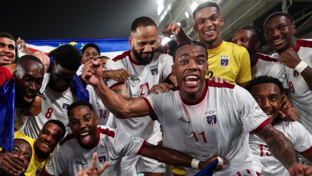 Cape Verde celebrate their historic World Cup qualification in October 2025.