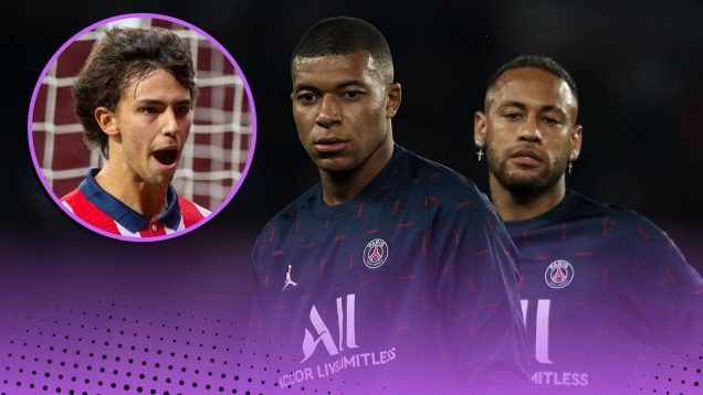 Joao Felix, Kylian Mbappe, Neymar