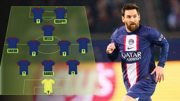 Messi’s last PSG game XI