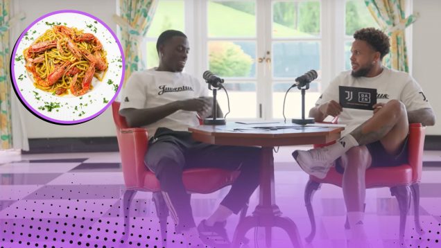 Weston McKennie Timothy Weah talking Italian food