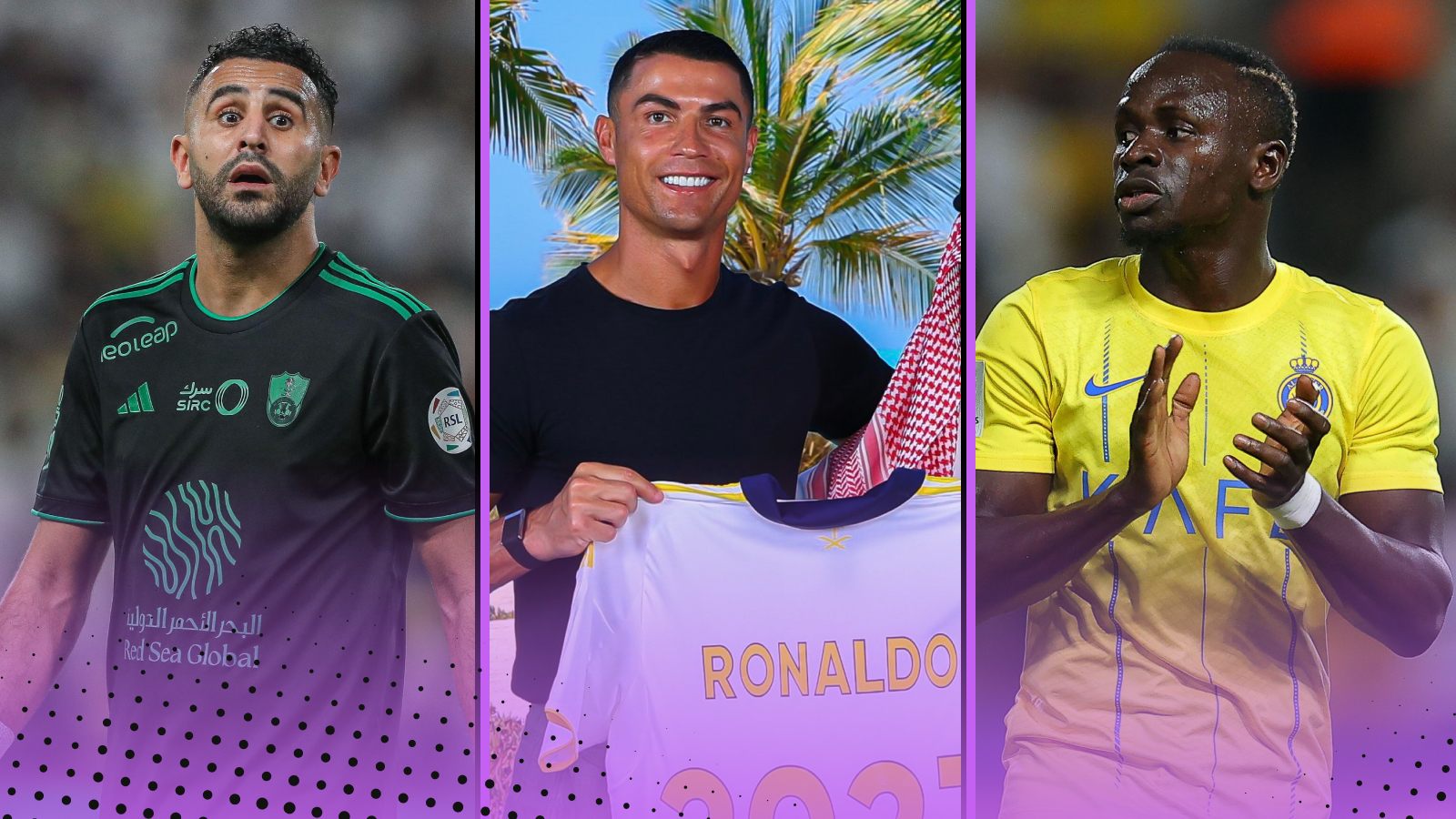 Ronaldo heads a list of familiar names.