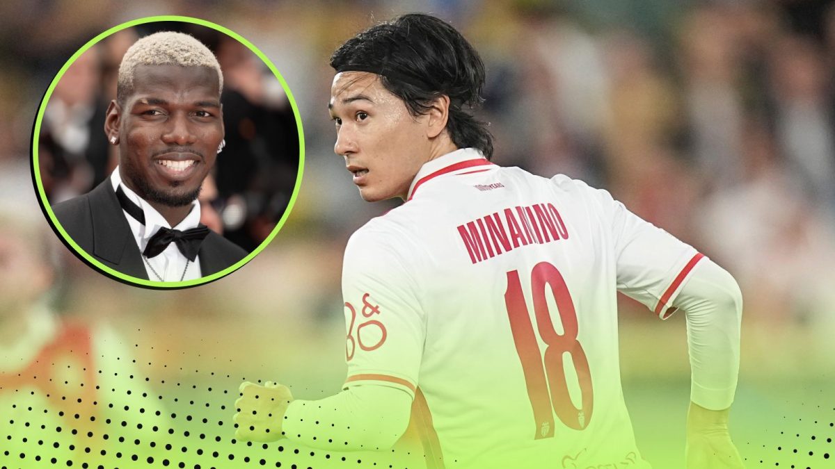 Paul Pogba's team-mates at Monaco include former Liverpool winger Takumi Minamino