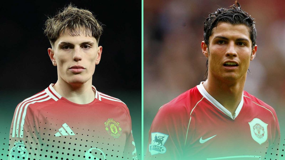 Alejandro Garnacho and Cristiano Ronaldo