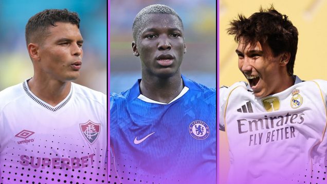 Club World Cup Semi-Final Power Rankings featuring (L-R) Thiago Silva, Moises Caicedo and Gonzalo Garcia of Fluminense, Chelsea and Real Madrid