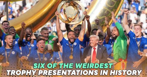 The 6 weirdest trophy presentations after Donald Trump gatecrashes Chelsea celebrations