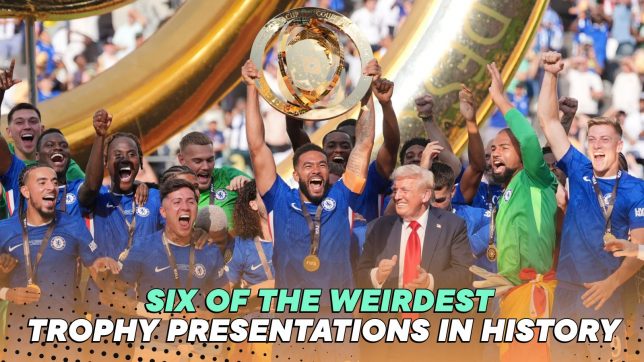 The 6 weirdest trophy presentations after Donald Trump gatecrashes Chelsea celebrations
