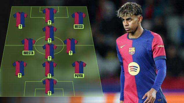 Lamine Yamal with his all-time XI