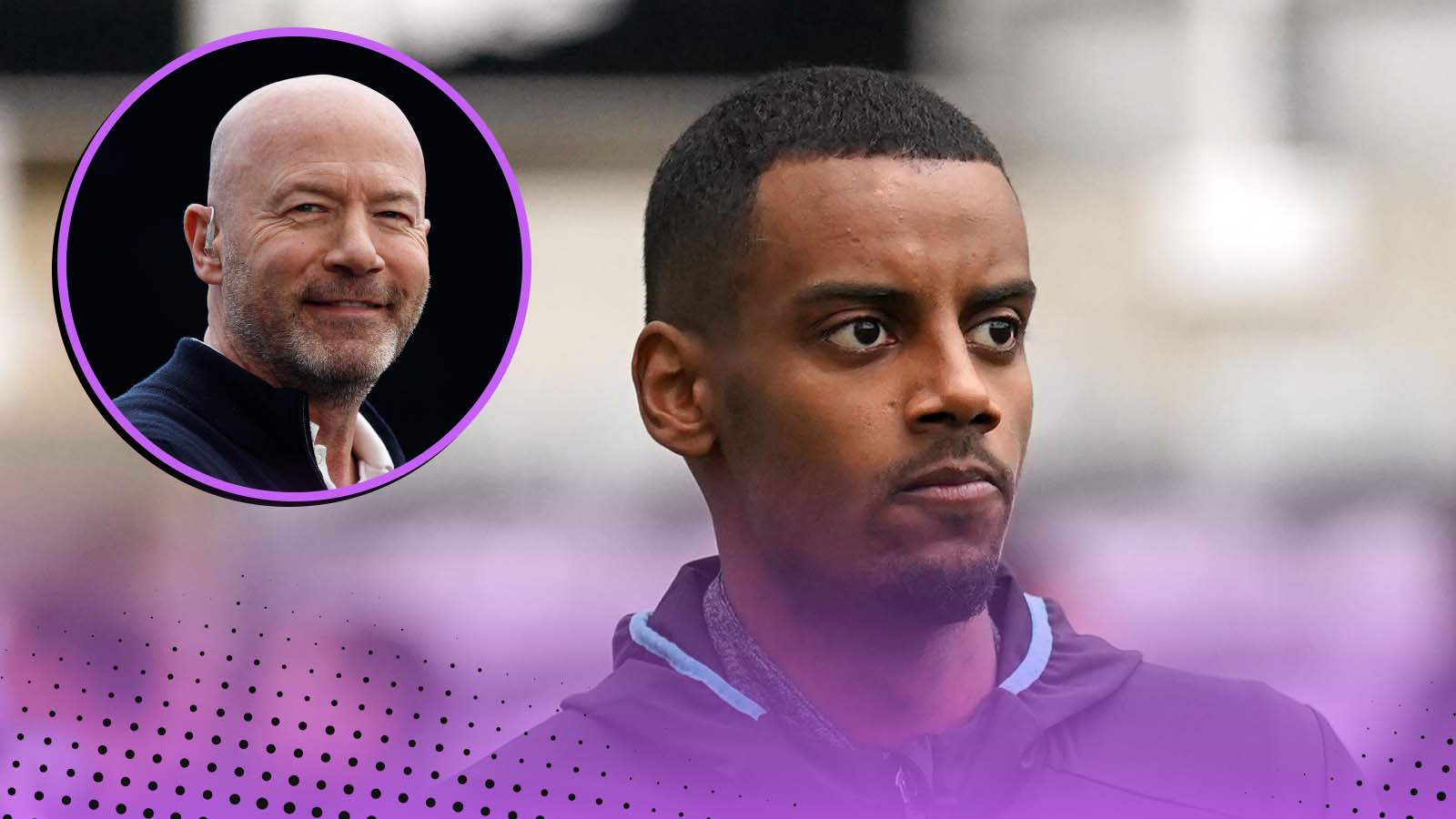 Alexander Isak and Alan Shearer