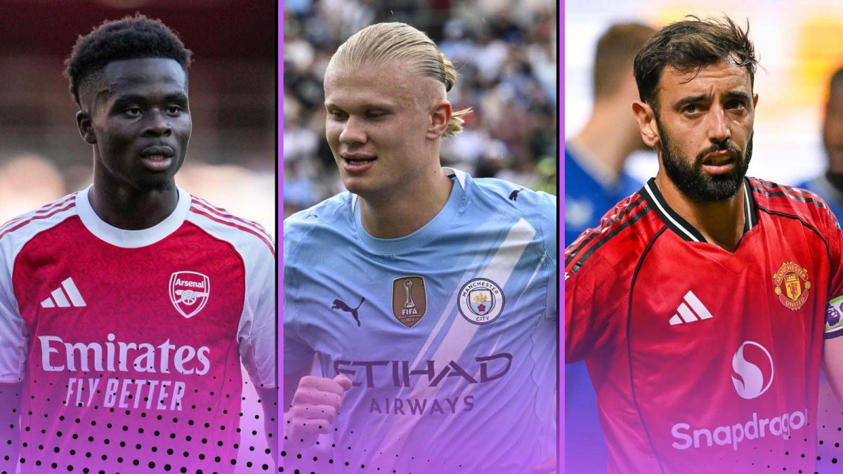 Bukayo Saka, Erling Haaland, Bruno Fernandes