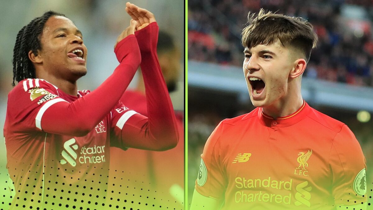 Rio Ngumoha and Ben Woodburn have scored for Liverpool at a tender age.