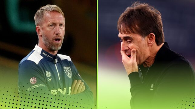 Both Potter and Lopetegui have failed to impress at West Ham.