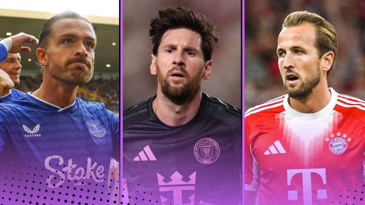 Jack Grealish, Lionel Messi, Harry Kane