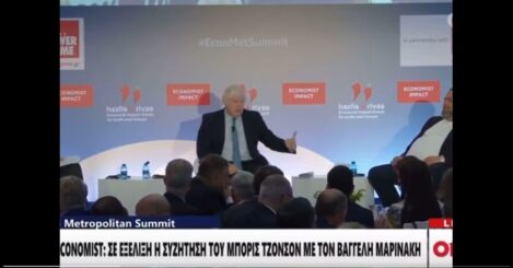 Why is Evangelos Marinakis arguing with Boris Johnson about Ukraine?