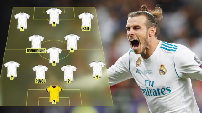 Gareth Bale with an XI