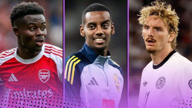 Bukayo Saka, Alexander Isak and Nick Woltemade