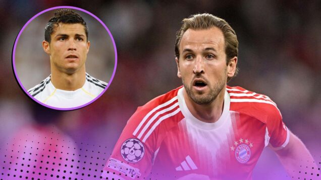 Harry Kane and Cristiano Ronaldo