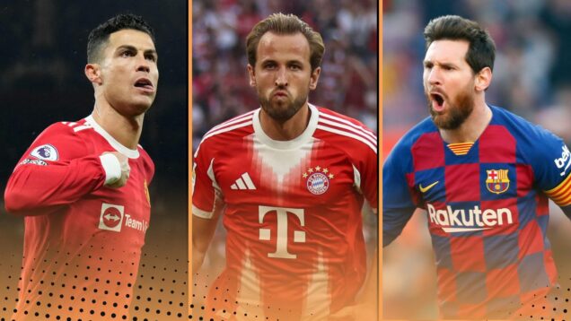 Cristiano Ronaldo, Harry Kane and Lionel Messi feature in the top 10 goalscorers in Europe since 2000