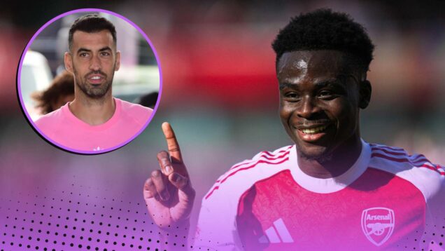 Bukayo Saka Sergio Busquets