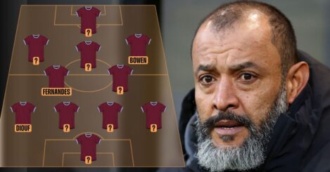 Predicting Nuno Espirito Santo’s ideal West Ham XI: Three Potter signings dropped…