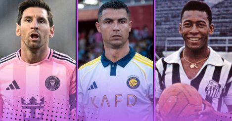 The 15 footballers with 700+ career goals: Cristiano Ronaldo 3rd, Lionel Messi 5th, Pele 11th…