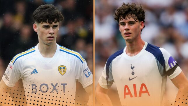 Archie Gray pictured for Leeds United and Tottenham. Can you name all 18 to play for both clubs?