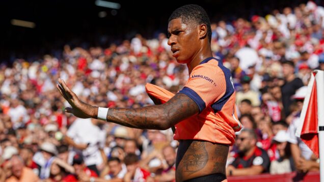 Rashford scored his first La Liga goal in a 4-1 defeat to Sevilla.