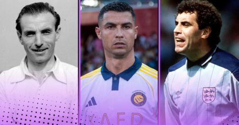 The seven players who’ve played over 1200 matches including Cristiano Ronaldo