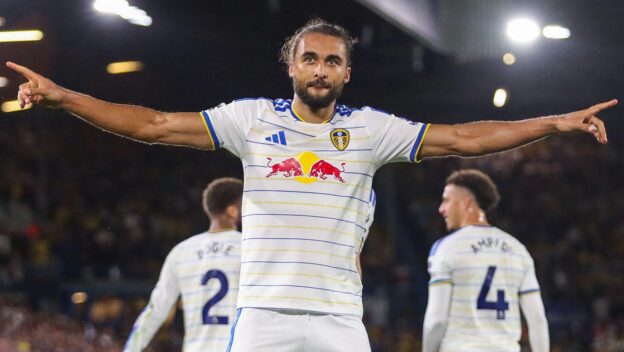 Leeds, UK. 14th Sep, 2026. Dominic Calvert-Lewin Of Leeds United scores a GOAL 2-0 and celebrates during the Leeds United v Newcastle United Premier League match at Elland Road, Leeds, England on 14 September 202