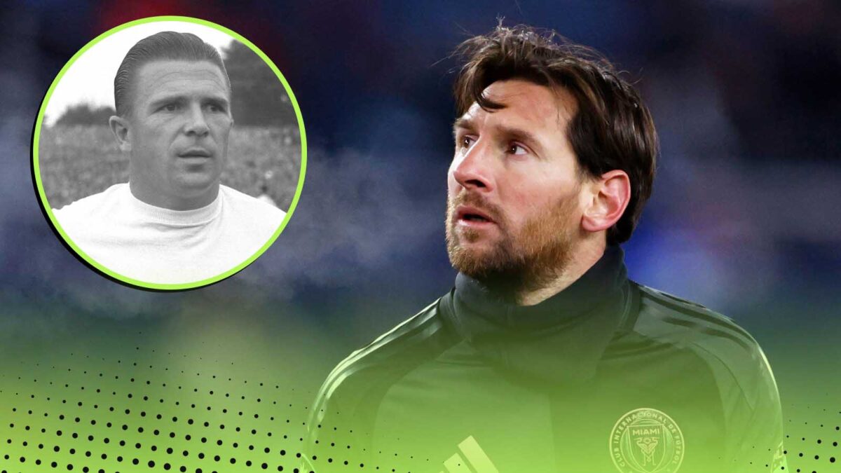Lionel Messi and Ferenc Puskas