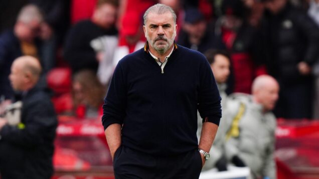 Nottingham Forest head coach Ange Postecoglou following the Premier League match at the City Ground, Nottingham. Picture date: Saturday October 18, 2025.
