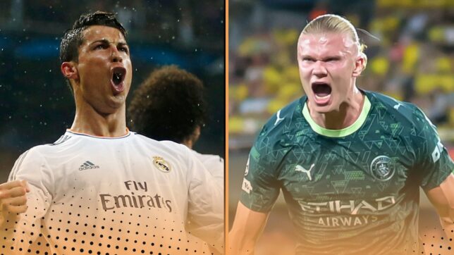 Erling Haaland Cristiano Ronaldo best goalscoring streaks