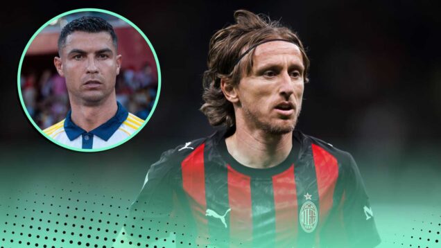 Luka Modric and Cristiano Ronaldo