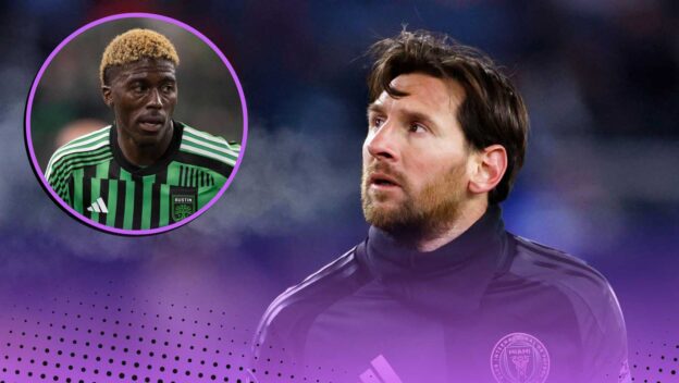 Gyasi Zardes and Lionel Messi