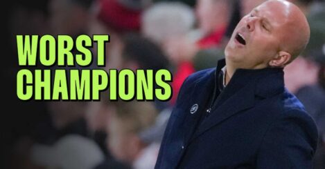 Liverpool on track to become fifth WORST defending champions in Premier League history