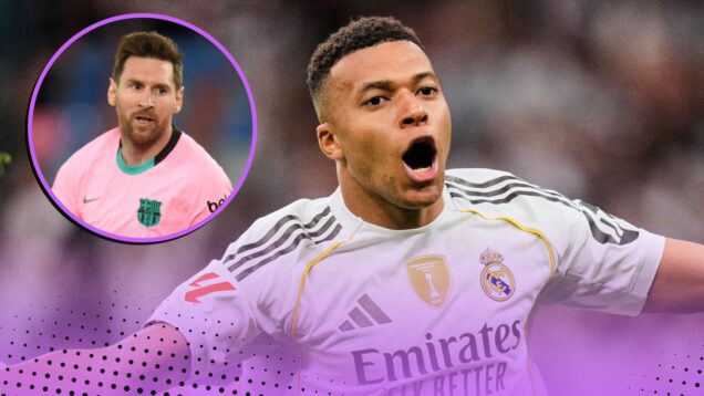 Kylian Mbappe Lionel Messi all-time goalscorers Europe's five major leagues