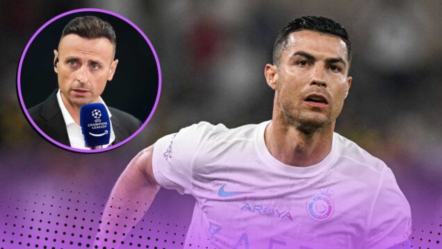 Dimitar Berbatov and Cristiano Ronaldo