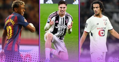 An XI of the best wonderkids on Football Manager 2026: Huijsen, Paz, Yamal, Yildiz