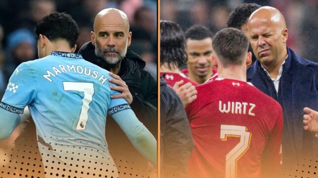 Pep Guardiola Arne Slot Liverpool Man City net spend