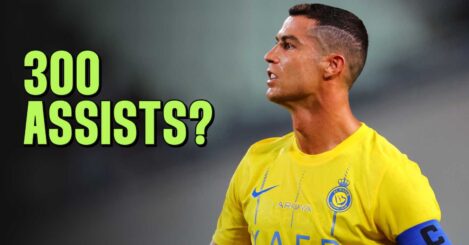Can Cristiano Ronaldo reach 300 assists before he retires in order to join exclusive list?