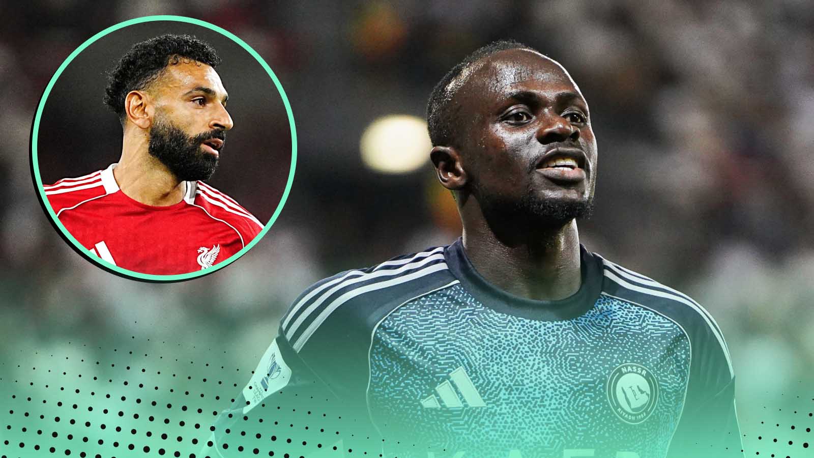 Sadio Mane and Mo Salah